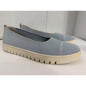 Vionic Uptown Skimmer Knit Loafers Blue Metallic Slip On Flats Womens Size  12
